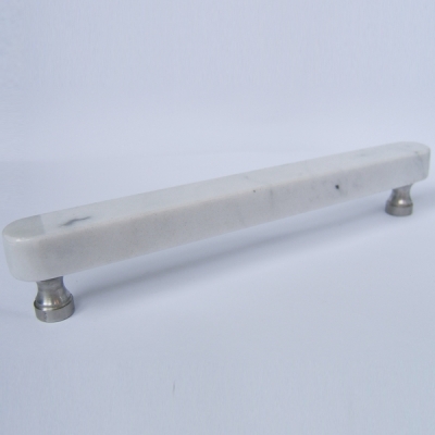 Bianco Carrara 196 (Granite pulls and handles for Kitchen Cabinet door furniture) [LBP2201]